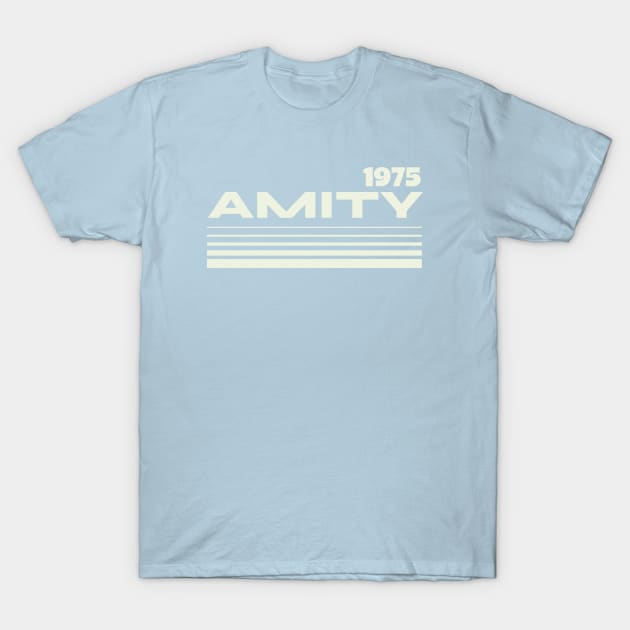 AMITY BEACH 1975 T-Shirt by Cult Classics